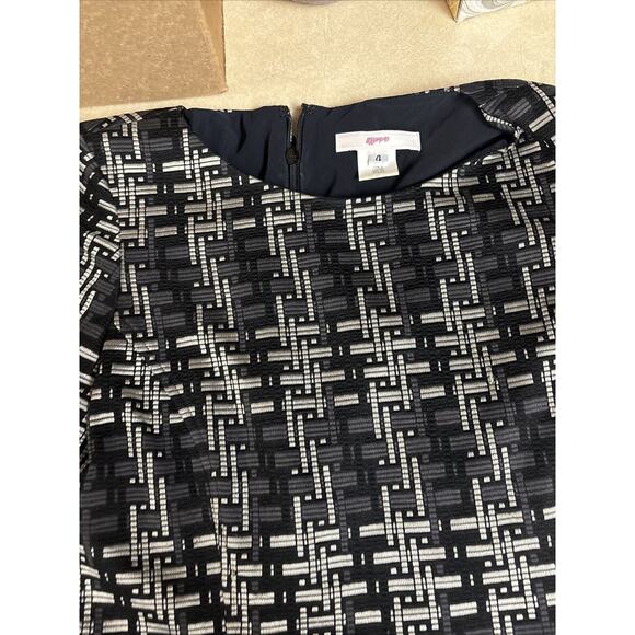 Leggiadro Black Wool Blend Dress Size 4 Has Pockets - Picture 1 of 8